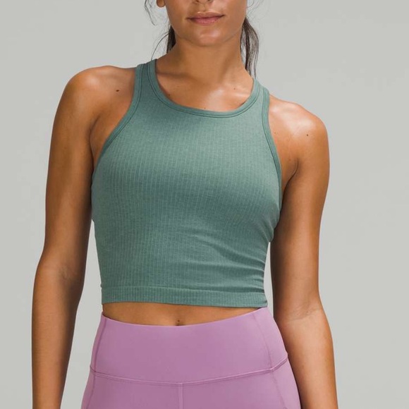 lululemon athletica Tops - Lululemon Ebb to Street Cropped Tank sz 10